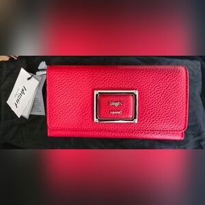 Blugirl Red Leather Continental Wallet NWT